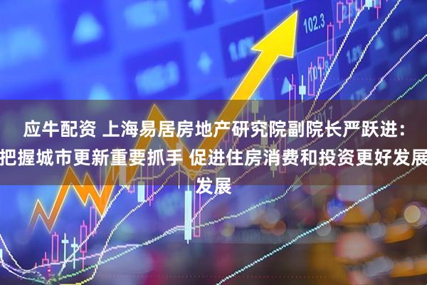 应牛配资 上海易居房地产研究院副院长严跃进：把握城市更新重要抓手 促进住房消费和投资更好发展